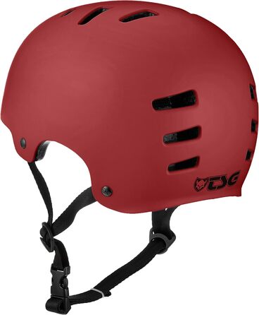 Шолом для BMX/Дьорт TSG Evolution, сатиновий бордовий, S/M