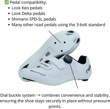 Велосипедні шкарпетки MSport для шосе, дихаючі, для чоловіків/жінок (42 EU, B02)