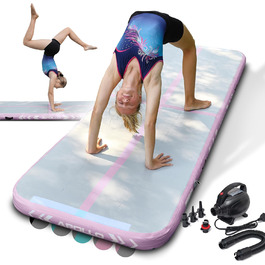 Apollo Air Mat Pro – надувний гімнастичний мат для дорослих і дітей, довжина 3 м і 4 м, для дому та вулиці, тумблінг-мат, фірмовий надувний мат Apollo
