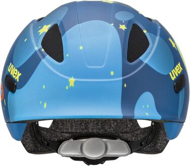 Дитячий велосипедний шолом uvex oyo style, легкий, з LED підсвіткою, індивідуальне регулювання розміру, deep space matt, 50-54 см