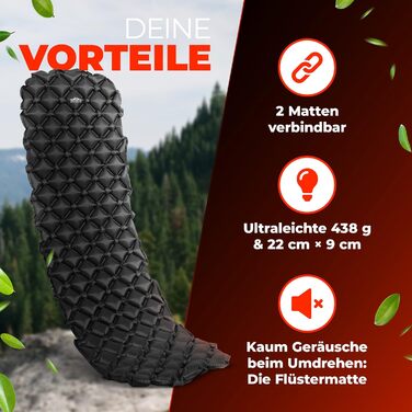 IsoMatte Dazedale для кемпінгу: ультралегка, тиха, компактна | Спальний килимок для туризму та відпочинку на природі