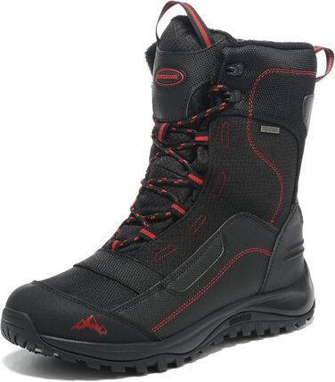 Чоловічі зимові чоботи Winter, з підкладкою з хутра, теплі, водонепроникні, розмір 43 EU, чорно-червоні