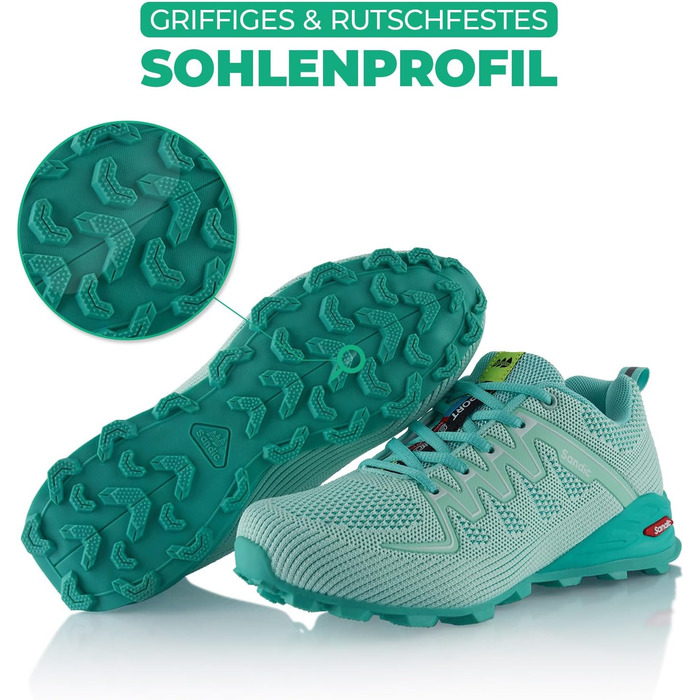 Трекінгові черевики для жінок та чоловіків, дихаючі, для трейлраннінгу та трекінгу, 37 EU, блакитні