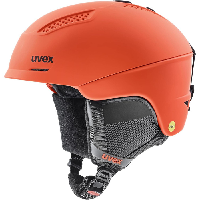 Шолом для гірських лиж та сноуборду Uvex Ultra MIPS, обтічний, 51-55 см, fierce red matt