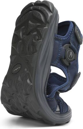 Чоловічі сандалі FLARUT для трекінгу та активного відпочинку, шкіра, відкритий носок, сині (45 EU)