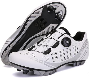 Чоловічі велотуфлі для гірського велосипеда, сумісні з Shimano SPD, 45 EU, білі