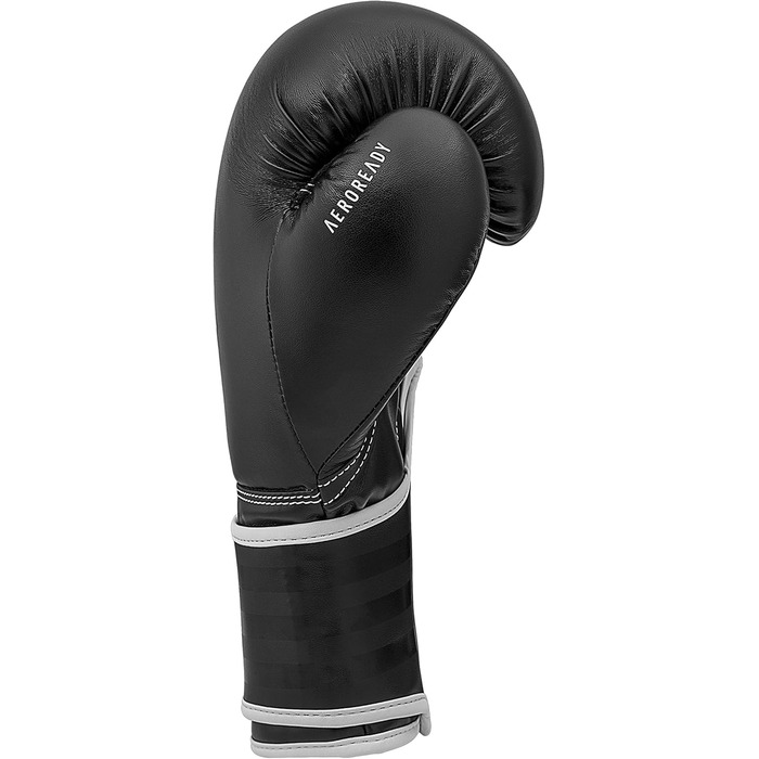 Боксерські рукавички adidas Hybrid 80 8oz чорні/білі для боксу, кікбоксингу, ММА та тренувань