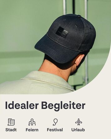 Кепка-снэпбек Johnny Urban Dean унісекс, регульована база-кепка, чорна (один розмір)