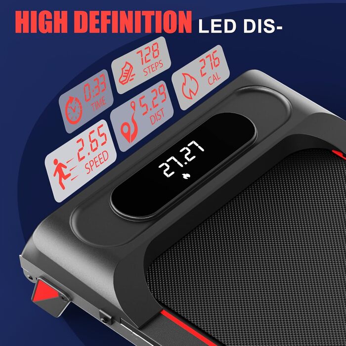 CharonFit біговий тренажер для дому Walking Pad: потужність 2.25 PS, вантажопідйомність 100 кг, нахил 4%, швидкість 1-10 км/год