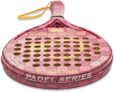 Падель ракетки PADEL SERIES SPIN із ABS та полікарбонату, антиковзкі, гумові сторони, максимальна продуктивність, червоний (жорсткий), синій (м'який), фуксія (дуже м'який)