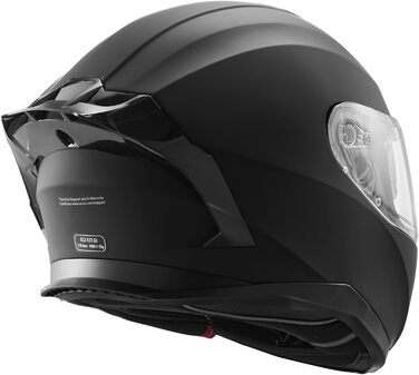 Мотошолом VEVOR інтегральний S, ABS, Bluetooth, змінне скло, DOT, чорний, для підлітків і дорослих