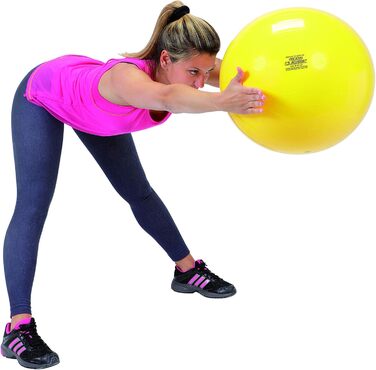 Гімнастичний м'яч GYMNIC 75 см, фітнесбол для йоги та офісу, жовтий