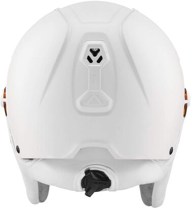 Гірськолижний шолом uvex HLMT 600 Visor для дорослих, білий матовий, 53-55 см