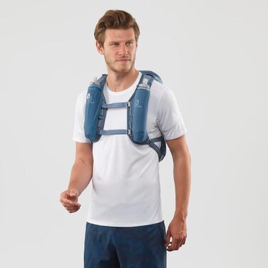 Гідратаційний жилет Salomon Agile 12 для бігу, трейлу, MTB, унісекс, синій