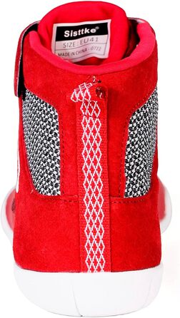 Черевики для боротьби, боксерські, фітнес- та вантажні черевики для пауерліфтингу з плоскою підошвою (43 EU, Червоні, однотонні)