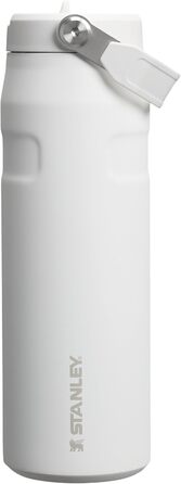 Термобутилка Stanley Flip Straw 2.0 з трубочкою 0,7 л, ізотермічна, BPA-free, не протікає, тримає холод до 12 годин, зберігає лід до 3 діб, підходить для підстаканника, можна мити в посудомийці, Frost