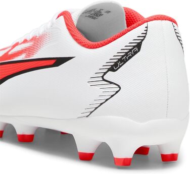 Дитячі футбольні бутси PUMA Ultra Play FG/AG Jr для футболу, 33 EU, білий/чорний/фіолетовий