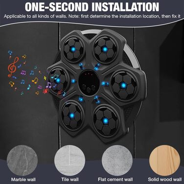 Музична бокс-машина для дому: тренажер з Bluetooth, 3 швидкості, рукавички в комплекті