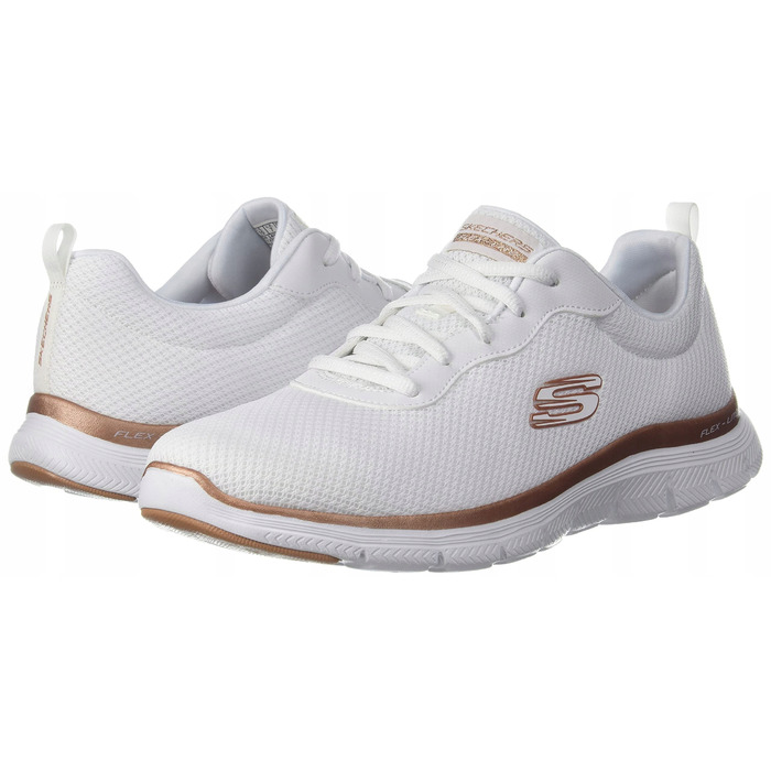 Жіночі кросівки SKECHERS Flex Appeal 4.0 Brilliant View, білі, 38 EU