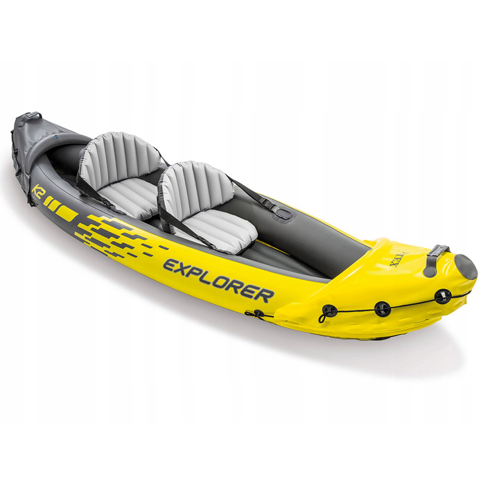 Надувний двомісний каяк Intex Explorer K2 з веслами та насосом, 68307