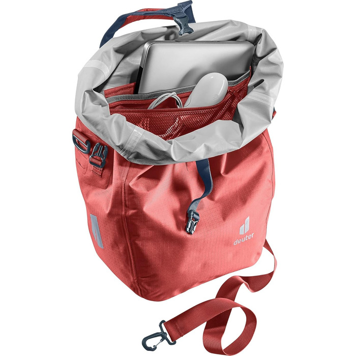 Велосипедна сумка Deuter Weybridge 25+5 л, водонепроникна, на задній багажник, колір Redwood
