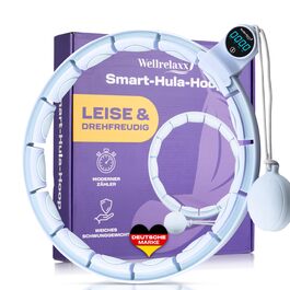 Hula Hoop Wellrelaxx Smart з лічильником та обтяжувачем для схуднення та фітнесу, 70-110 см