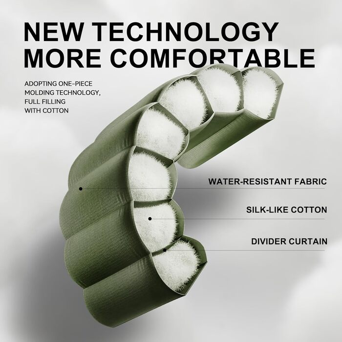 Спальний мішок для дорослих на холодну погоду, водонепроникний, легкий, 1.8 кг, зелений