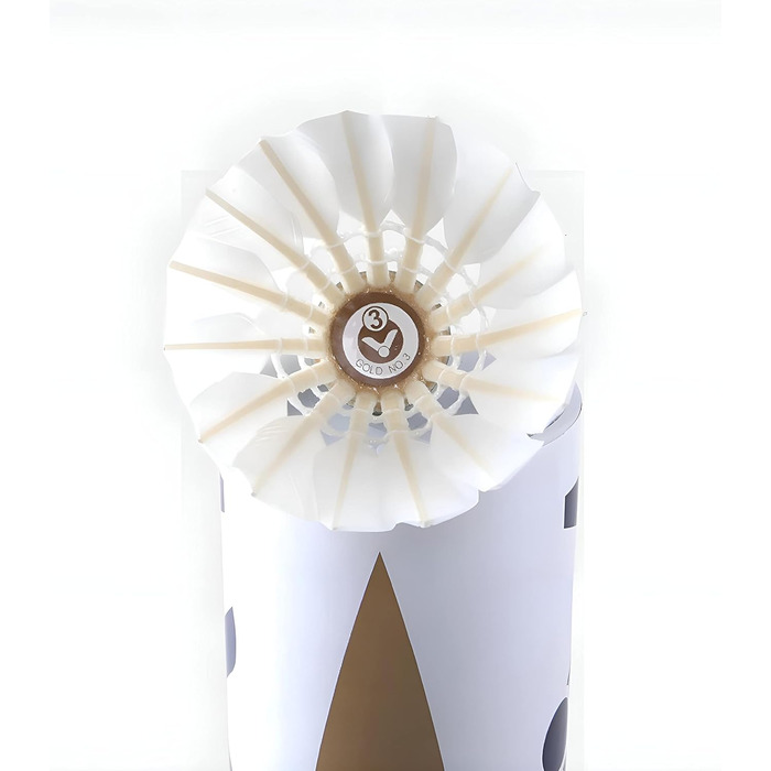 Волан для бадмінтону Victor Gold Nr. 3, 12 шт. – якісні перові волани для гри