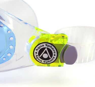 Дитяча плавальна маска Aquasphere Seal Kid 2, прозора з блакитними лінзами, універсальний розмір
