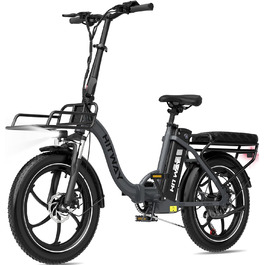 Електровелосипед HITWAY BK6SL1 20 дюймів, 250W, 36V 15.6Ah, складний, 7 швидкостей, 70-150 км, APP-керування, IP54, Pedelec