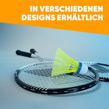 Набір для бадмінтона Apollo - 2 ракетки з карбону, сумка та воланчики, для тренувань та сімейного відпочинку