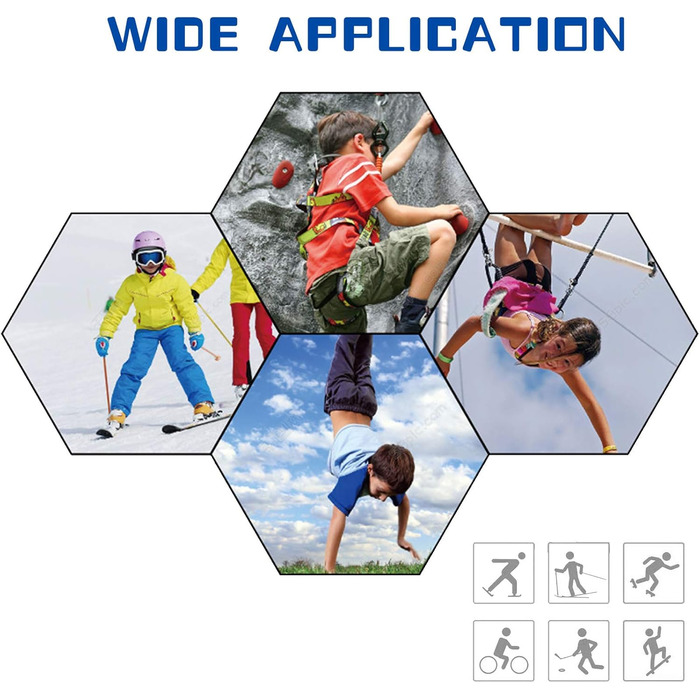 Набір захисту 7 в 1 для дітей 3-8 років: шолом, наколінники, налокітники, захист зап'ястя. Підходить для катання на роликах, скейтборді, самокаті, велосипеді. Колір: блакитний