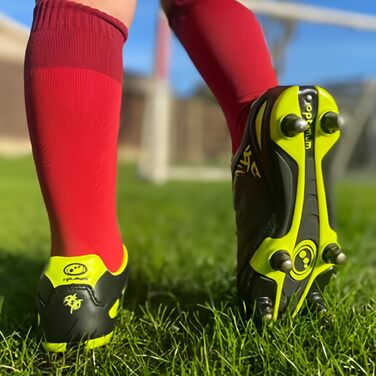 Футбольні бутси Optimum для чоловіків, Easy Fastening, 6 шипів, 39 EU, червоно-чорні