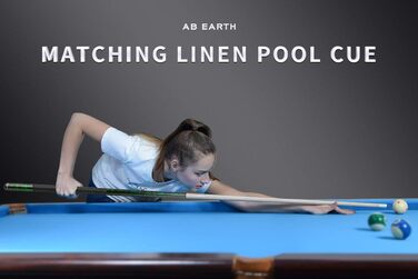 Більярдний кий AB Earth 2-х частинний, 147.3 см, зелений, 19oz, ручне розмальовування, з ірландським лляним обмотуванням