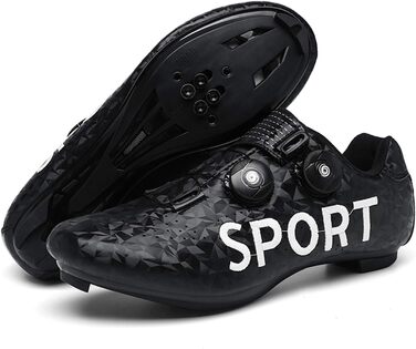 Велосипедні шкарпетки Radsport: чоловічі та жіночі шкарпетки для шосе та MTB велосипедів, антиковзаюча підошва, дихаючі, SPD, білі (41 EU, вузька колодка, чорний)