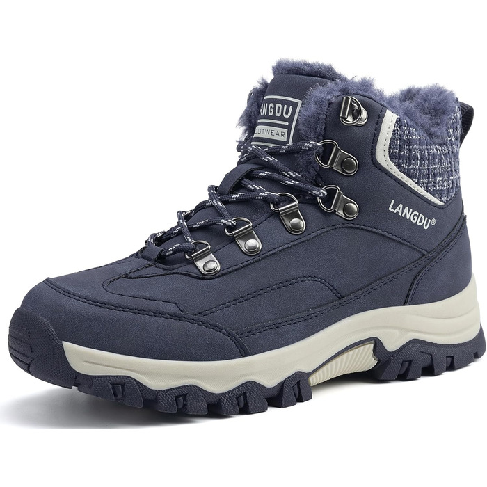 Зимові черевики для жінок, снігоступи, антиковзаючі чоботи, зимові черевики 37-42 EU (41 EU, блакитні)