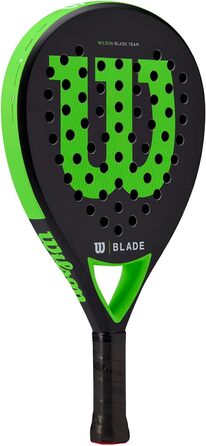Падельна ракетка Wilson Blade Team v2, скловолокно/EVA, 370 г, чорна/неонова зелена