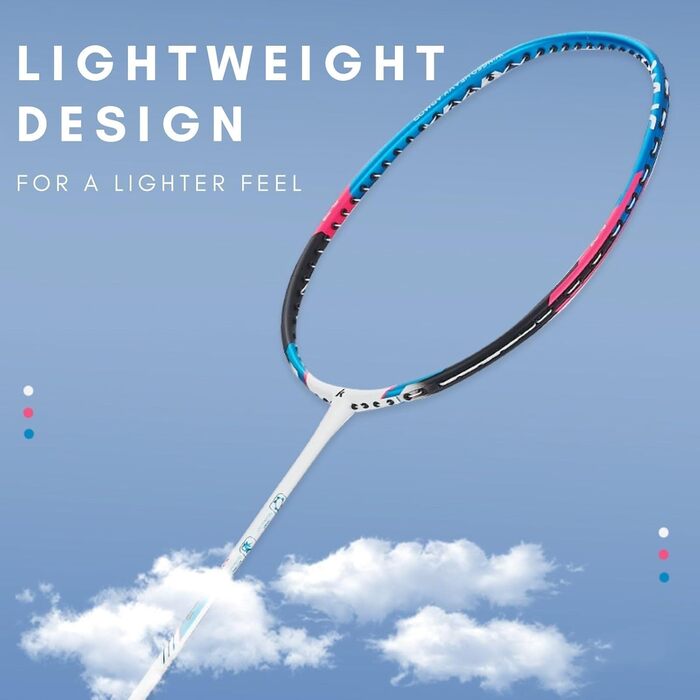 Бадмінтонні ракетки Kawasaki Pro Graphite 2 шт. з аксесуарами (3 волани, 2 overgrips, сумка)