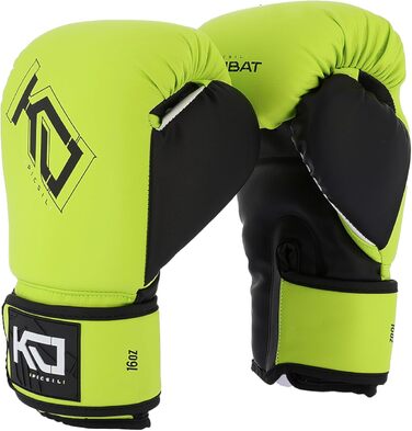 Боксерські рукавички Picsil Kombat Kyros 10oz, для тренувань і боїв з Муай Тай, ММА, кікбоксингу, унісекс, Citrus