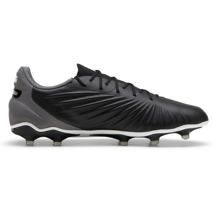 Кросівки футбольні PUMA King Match Fg/Ag, 40 EU, чорно-білі, сірі