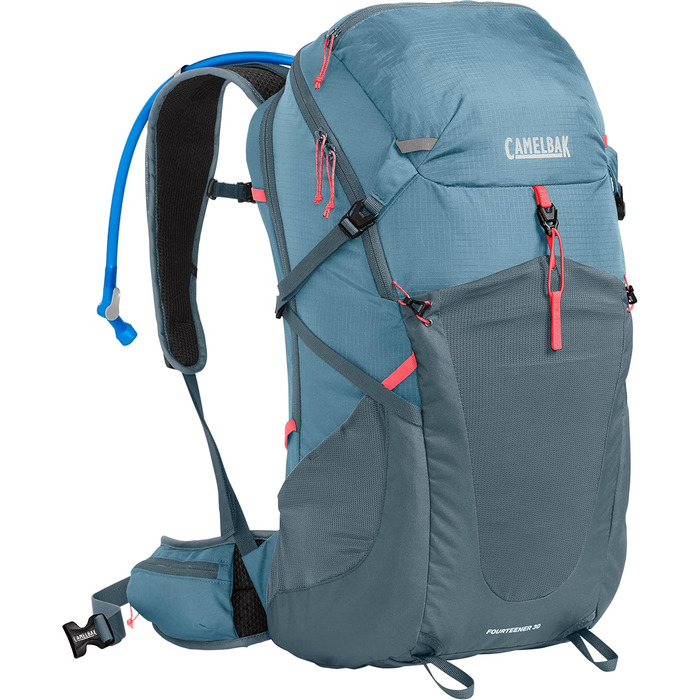 Гідратаційний рюкзак CAMELBAK Fourteener 30 для дорослих, універсальний розмір, синій з червоним, туристичний рюкзак з питною системою