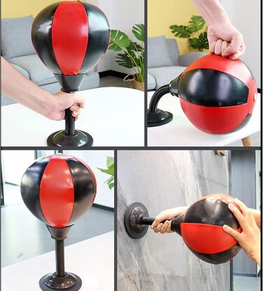 Бокс-груша на присосці надувна для боксу, дітей, дорослих, офісу, студентів, дому - тренажер для рук