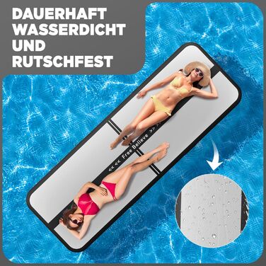 Airtrack SportBob Matte - килимок для гімнастики та йоги, 2/3/4/5/6м, 10/15см, з електричним насосом 600W, для дому та спорту