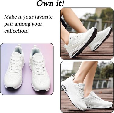 Кросівки чоловічі Situkeke для бігу, тренувань та повсякденного носіння (білі, 44 EU)