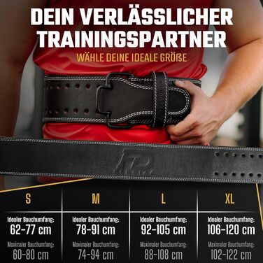 Планка для важкої атлетики Quick Power Design: чоловіча та жіноча, з швидкою застібкою, з натуральної шкіри Büffel, для тренувань у залі, пауерліфтинг, фітнес, чорний, розмір обирається