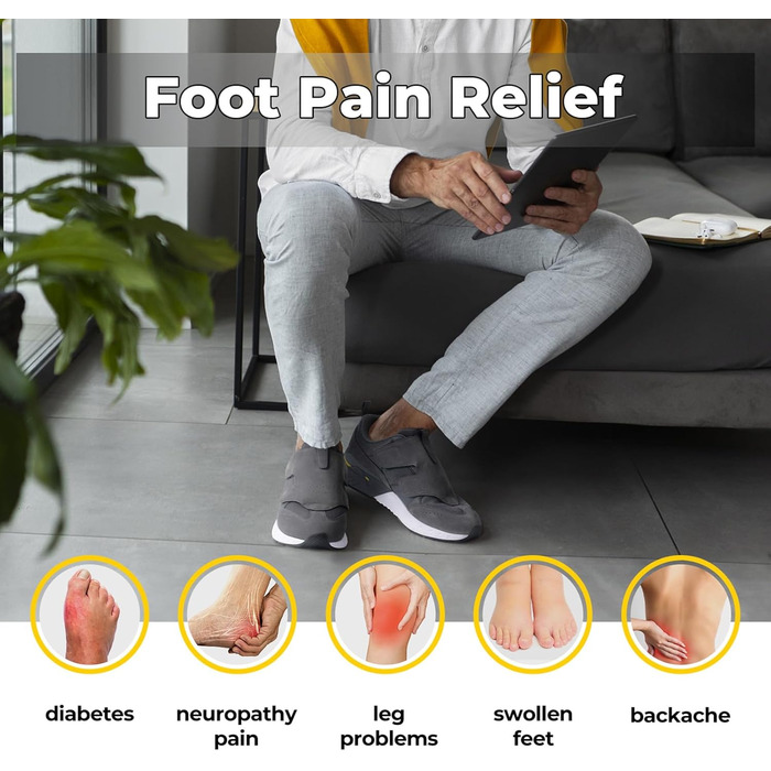 Кросівки для бігу та ходьби FitVille для чоловіків (широкі) - спортивні кросівки, снікерси з клямкою, зручні для широкої стопи, ортопедичні, неслизькі, сірі (43 EU)