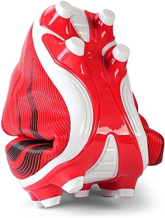 Футбольні бутси для чоловіків та хлопців, шипові, з мікрофібри, для штучного покриття, професійні, для тренувань та гри, біло-червоні (41 EU)