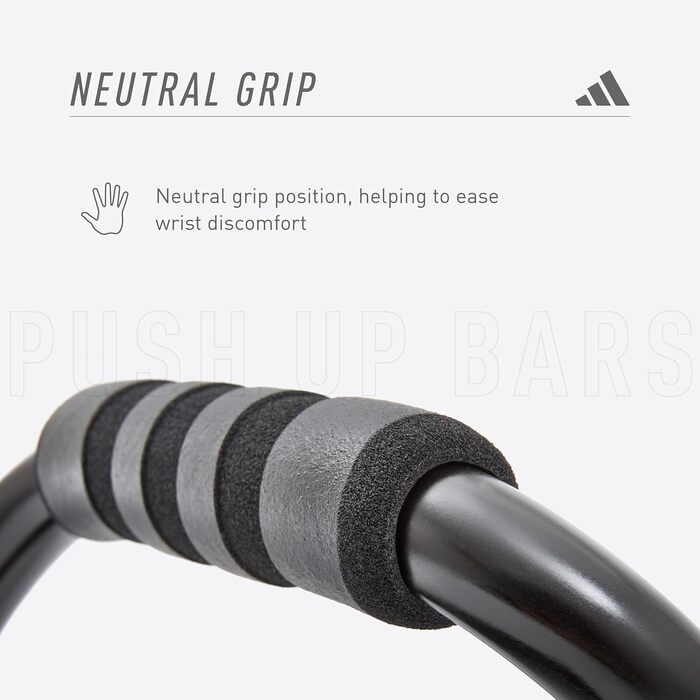 Блоки для віджимань adidas Push Up Bars – для силових тренувань, максимальне навантаження 250 кг, обладнання для фітнесу вдома, тренування з власною вагою