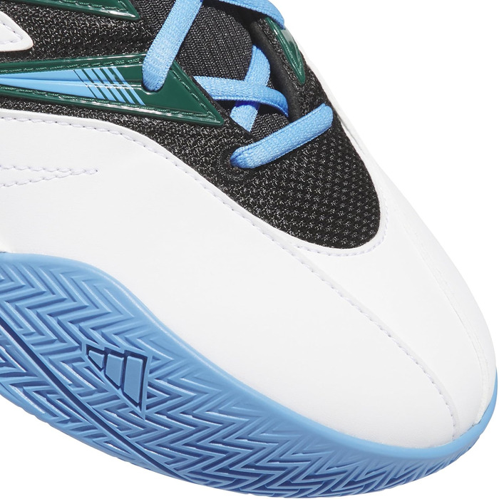 Кросівки баскетбольні adidas Originals Dame Certified 3 Unisex 47/48 EU Білий/Зелений/Синій