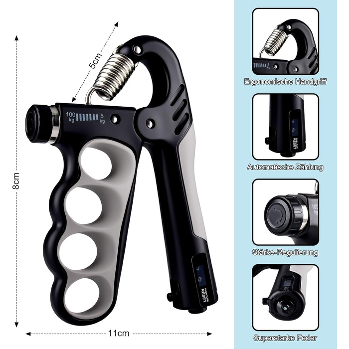 Набір для тренування рук MOORSTDEL: 6шт. Тренажери для пальців, кисті, силові вправи, реабілітація, ерготерапія